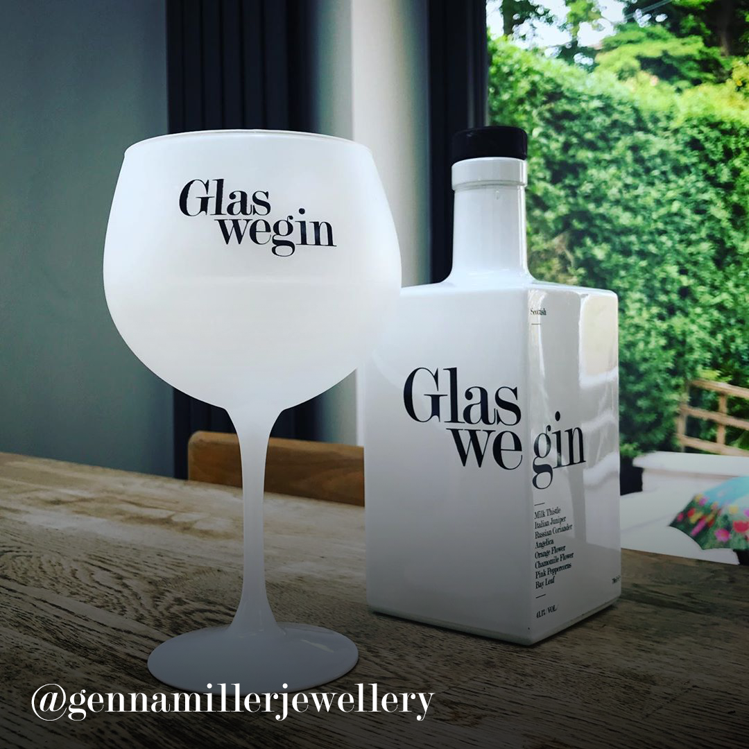 4 x Glaswegin Gin Goblet Glasses