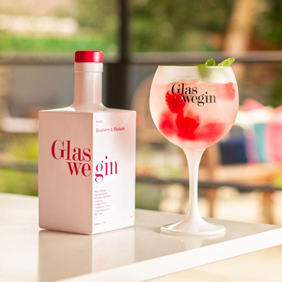 Glaswegin Raspberry & Rhubarb Gin 70cl