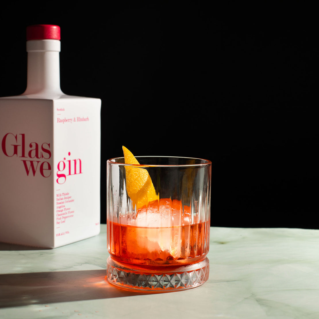 Glaswegin Raspberry & Rhubarb Gin 70cl