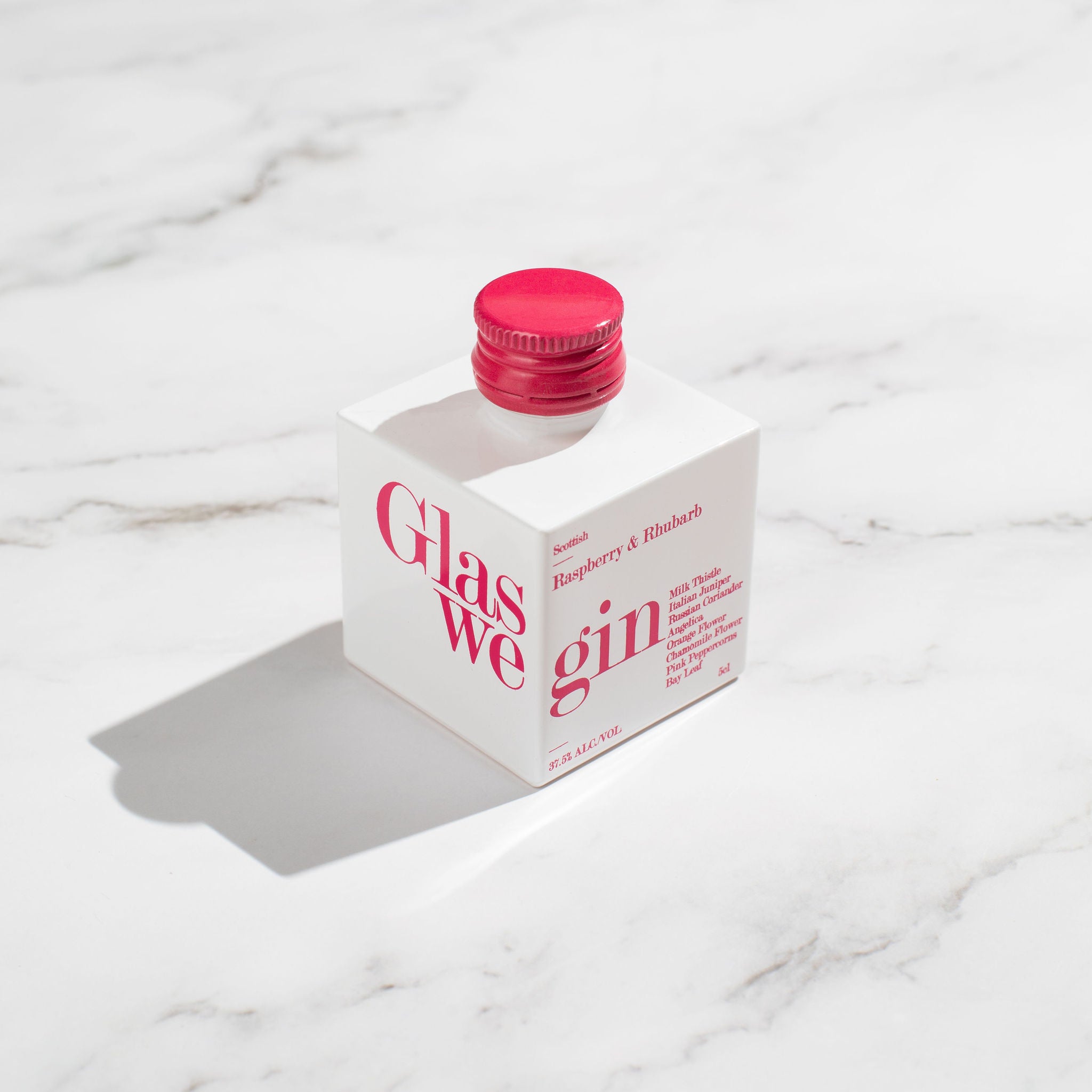 Glaswegin Raspberry & Rhubarb Miniature Gin 5cl