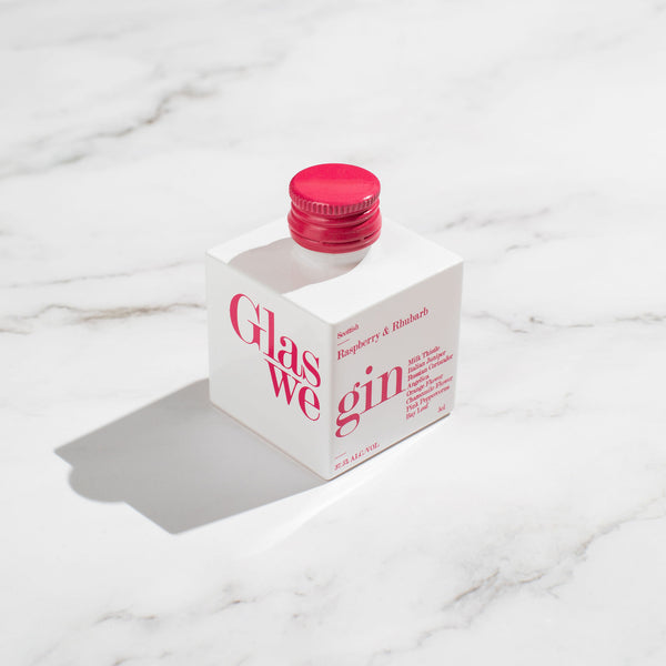 Glaswegin Raspberry & Rhubarb Miniature Gin 5cl