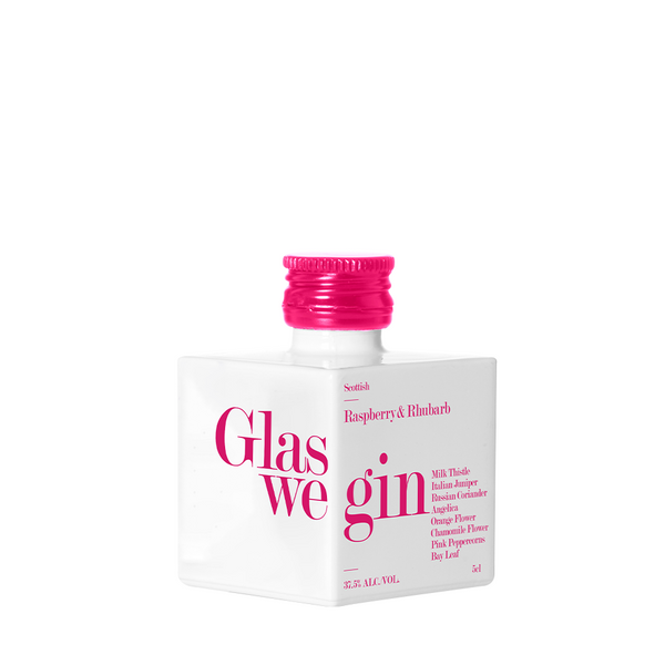 Glaswegin Raspberry & Rhubarb Miniature Gin 5cl