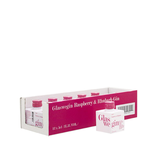 Glaswegin Raspberry & Rhubarb 5cl Miniature - Case of 12
