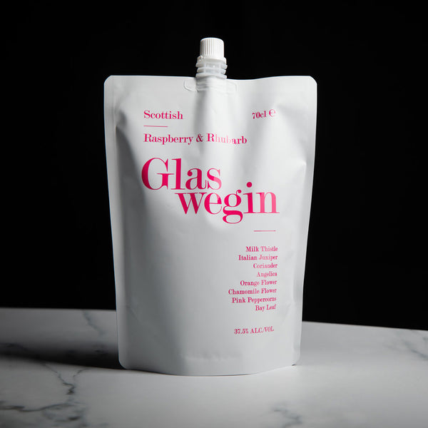 Glaswegin Raspberry and Rhubarb Gin Refill Pouch 70cl