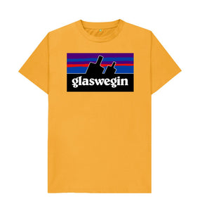 Mustard Patawegin Large Logo Black Unisex T-Shirt