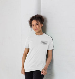 Glaswegin Small Logo White Unisex T-Shirt