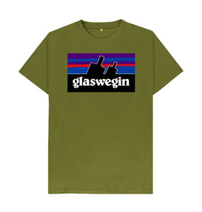Moss Green Patawegin Large Logo Black Unisex T-Shirt