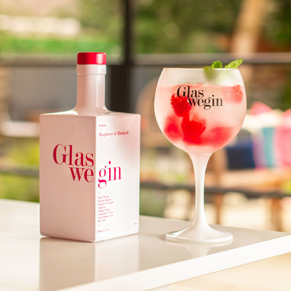 Glaswegin Raspberry & Rhubarb Gin 70cl