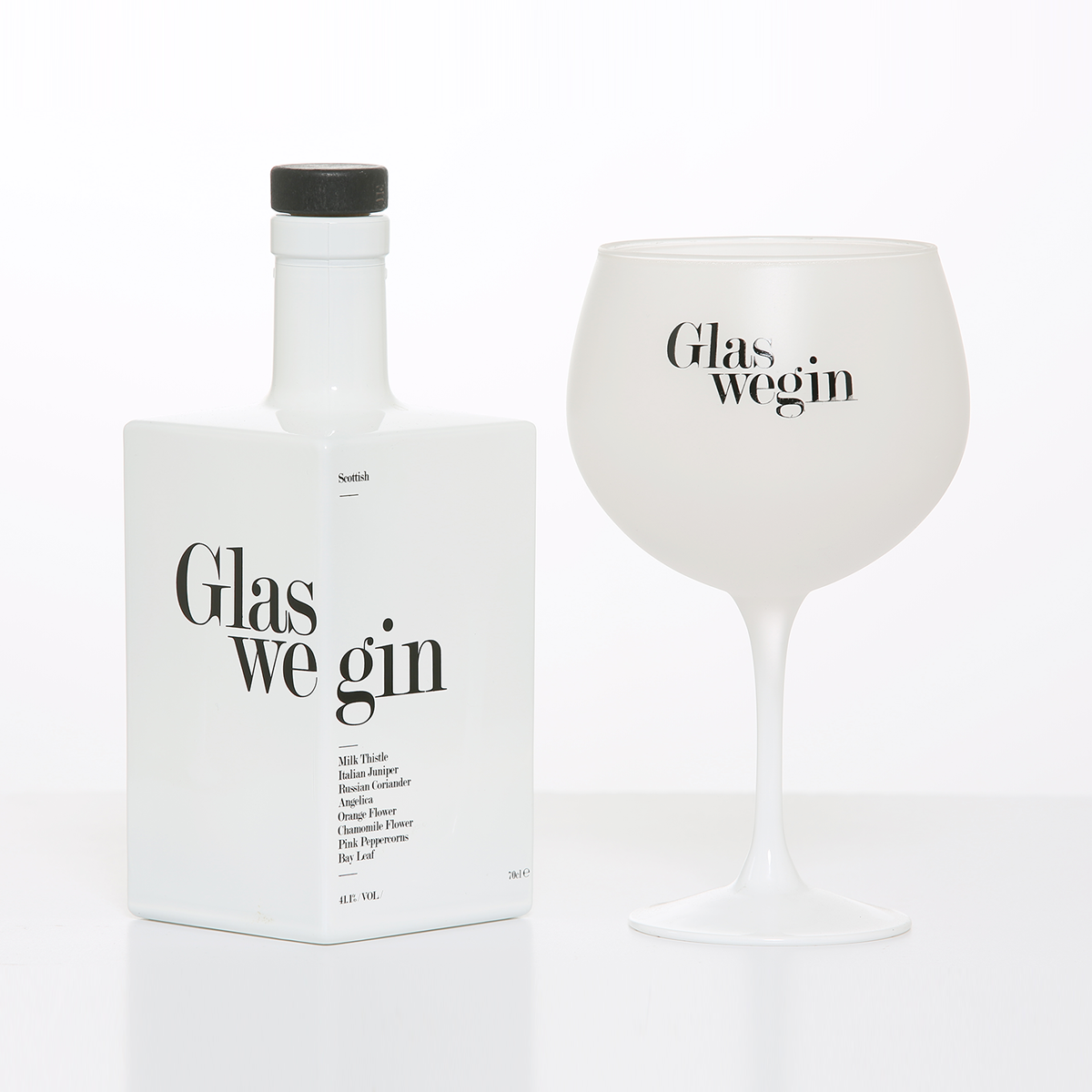 4 x Glaswegin Gin Goblet Glasses